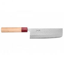 Couteau japonais Tsunehisa modèle nakiri 16,5cm AS avec martelage - Couteaux du Chef - Couteaux du Chef