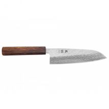 Couteau santoku japonais Yuzo Damas Tsuchime 16,5cm - Couteaux du Chef - Couteaux du Chef