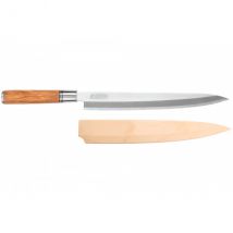 Couteau pour sashimi lame 27cm Olivier 7Cr Wusaki - Couteaux du Chef - Couteaux du Chef