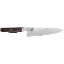 Couteau de chef japonais Miyabi 6000MCT lame martelée 20cm + manche en Pakka - Couteaux du Chef