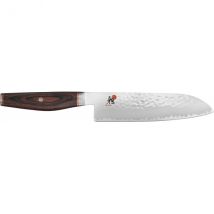 Couteau santoku japonais Miyabi 6000MCT lame martelée 18cm + manche en Pakka - Couteaux du Chef