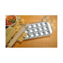 Plaque Imperia 24 raviolis carrés + rouleau en bois - Couteaux du Chef - Couteaux du Chef