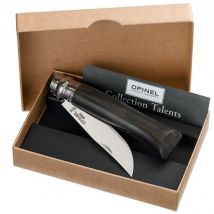 Couteau pliant de luxe Opinel en Ebène, lame inox de 8.5cm - Couteaux du Chef