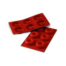 Moule silicone SILICON FLEX 6 savarins 7.2cm dimensions 300x175mm - Couteaux du Chef - Couteaux du Chef