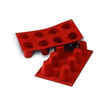 Moule silicone SILICON FLEX 8 babas dimensions plaque 300x175mm - Couteaux du Chef - Couteaux du Chef