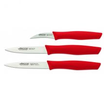 3 couteaux à Légumes Arcos nova manches rouges - Couteaux du Chef - Couteaux du Chef