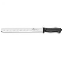 Couteau à jambon et saumon 32 Dumas Thermo Black alvéolé 30cm - Couteaux du Chef