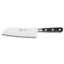 Couteau Sabatier santoku 18cm forgé avec alvéoles - Couteaux du Chef