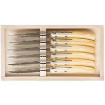 Coffret couteaux à steak manches nacrés lames dentées C. DOZORME - Couteaux du Chef - Couteaux du Chef