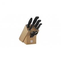 Bloc couteaux bois naturel 6 pièces Zwilling Four Star - Couteaux du Chef - Couteaux du Chef