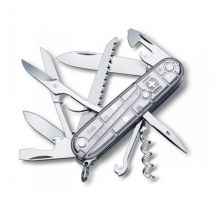 Couteau suisse Huntsman Victorinox Silvertech gris translucide 91mm - Couteaux du Chef