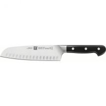 Couteau forme santoku série ZWILLING PRO lame alvéolée 18cm - Couteaux du Chef