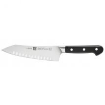 Couteau forme rocking santoku série ZWILLING PRO lame alvéolée 18cm - Couteaux du Chef