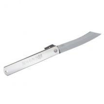 Couteau Higonokami lame carbone manche tout acier gravé 12cm - Couteaux du Chef - Couteaux du Chef
