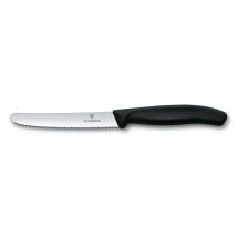 Couteau à tomates Victorinox modèle Swissclassic 11cm manche coloris noir - Couteaux du Chef - Couteaux du Chef