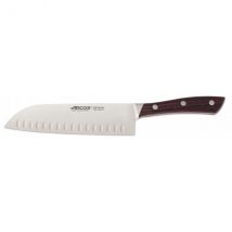 Couteau modèle santoku Arcos Natura 18cm forgé alvéolé - Couteaux du Chef