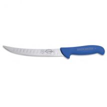 Couteau modèle boucher alvéolé 26cm Dick Ergogrip manche coloris bleu - Couteaux du Chef - Couteaux du Chef