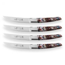 Coffret avec 4 couteaux à steak Up Au Nain - Couteaux du Chef - Couteaux du Chef