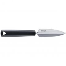 Couteau denteleur Triangle lame en inox 10cm manche green grip - Couteaux du Chef - Couteaux du Chef