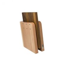 Bloc Artelegno Grand Prix pour la cuisine - 2 bois possibles - Planche à découper intégrée - Couteaux du Chef - Couteaux du Chef