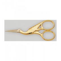 Ciseaux broderie NOGENT HB 9 cm chromés cigogne dorés - Couteaux du Chef - Couteaux du Chef
