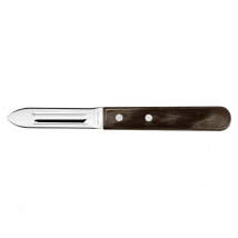 Épluche légumes Tramontina en bois lame inox 4cm et manche en bois - Couteaux du Chef