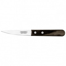 Couteau pour fruits et légumes Tramontina lame 8,5cm manche bois - Couteaux du Chef