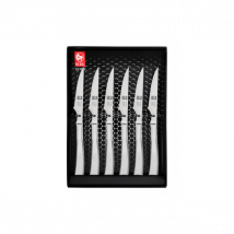 Set 6 couteaux à steak Icel tout inox - Couteaux du Chef - Couteaux du Chef