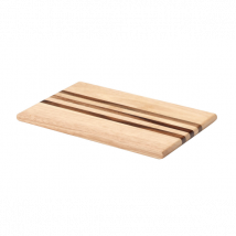 Planche à découper Continenta bois d'hévéa 3 bandes acacia - Couteaux du Chef - Couteaux du Chef