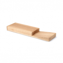 Range couteaux en bois 5 emplacements Continenta - Couteaux du Chef - Couteaux du Chef