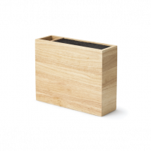 Bloc vide à couteaux Continenta avec bac pour ustensiles 27.5x9x21.5cm - Couteaux du Chef - Couteaux du Chef