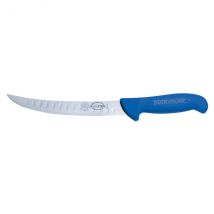 Couteau modèle boucher alvéolé 21cm Dick Ergogrip manche coloris bleu - Couteaux du Chef - Couteaux du Chef