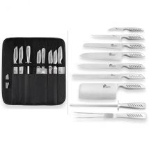 Valise de 9 couteaux Pradel Excellence acier tout inox - Couteaux du Chef - Couteaux du Chef