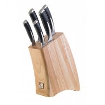 Bloc 5 couteaux style japonais acier inox Kyu Richardson - Couteaux du Chef - Couteaux du Chef