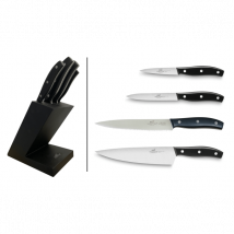Bloc 4 couteaux acier inox Sabatier International - Couteaux du Chef
