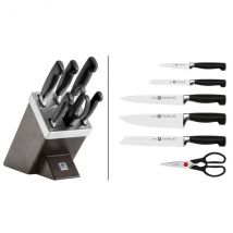 Bloc couteaux 6 pièces Zwilling Sharpblock gamme 4 star - Couteaux du Chef