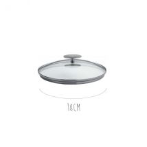 Couvercle en verre bombé Cristel Platine - Couteaux du Chef - Couteaux du Chef