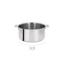 Casserole acier inox Cristel Mutine Amovible - Couteaux du Chef - Couteaux du Chef