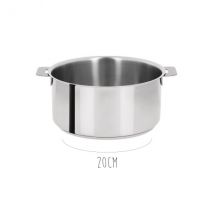 Casserole acier inox Cristel Mutine Amovible - Couteaux du Chef - Couteaux du Chef