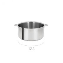 Casseroles inox x 3 Cristel Mutine Amovible - Couteaux du Chef - Couteaux du Chef