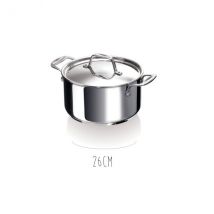 Faitout acier inox avec couvercle Beka Chef - Couteaux du Chef - Couteaux du Chef