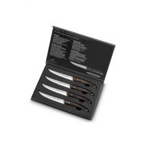 Coffret de 4 couteaux pour la viande Sabatier L'Occitan lame 11,5cm en inox - Couteaux du Chef