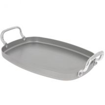 Plaque plancha De Buyer Mineral B 38x26cm en fer - 2 anses - Couteaux du Chef - Couteaux du Chef