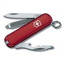 Petit couteau de poche suisse Victorinox Rally rouge 58mm 9 fonctionnalités - Couteaux du Chef