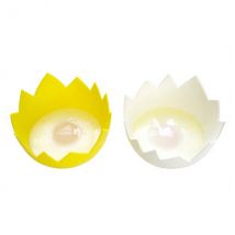 2 pocheuses à oeuf forme coquille matière silicone - Couteaux du Chef - Couteaux du Chef