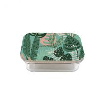 Boîte pour la conservation des aliments Cookut Jungle en verre + couvercle en bambou - Couteaux du Chef - Couteaux du Chef