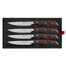 Couteaux à steak x 4 manche droit en bois Icel - Couteaux du Chef - Couteaux du Chef