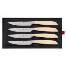 Couteaux à steak x 4 manche droit en érable Icel - Couteaux du Chef - Couteaux du Chef