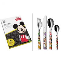 Set de 4 couverts pour enfants WMF Mickey Mouse en acier inoxydable 18/10 Cromargan - Couteaux du Chef