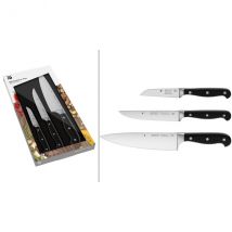 Coffret avec 3 couteaux pour la cuisine WMF Spitzenklasse Plus office + universel + chef - Couteaux du Chef